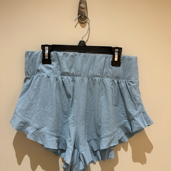 Blue Free People Movement Shorts - Picture 2 of 3